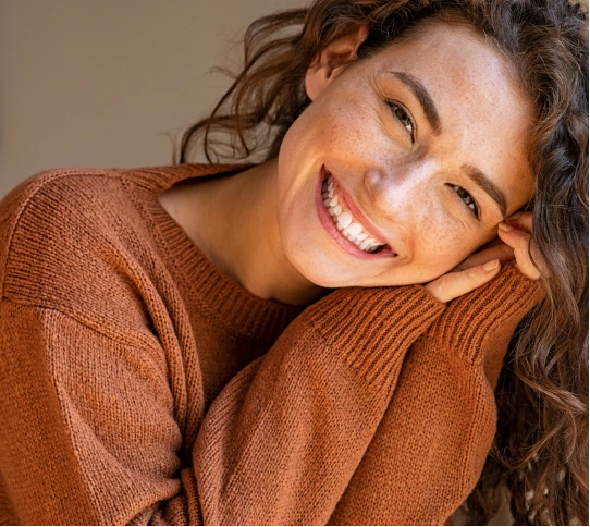 Young woman smiling